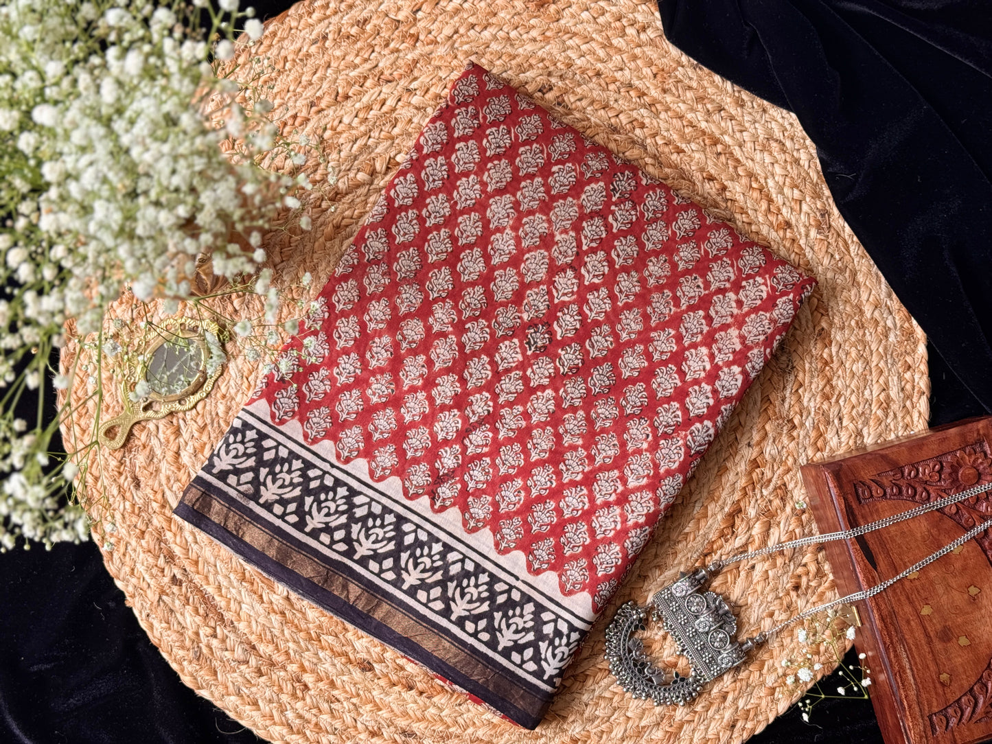 Luxurious Chanderi Silk Blend Saree