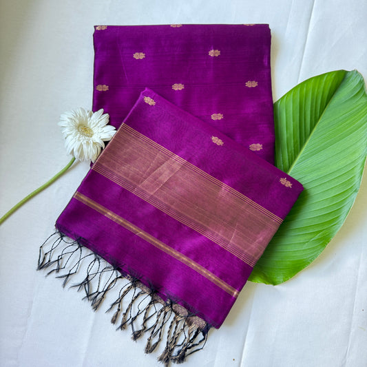 Elegant Maheshwari Handloom Silk Saree