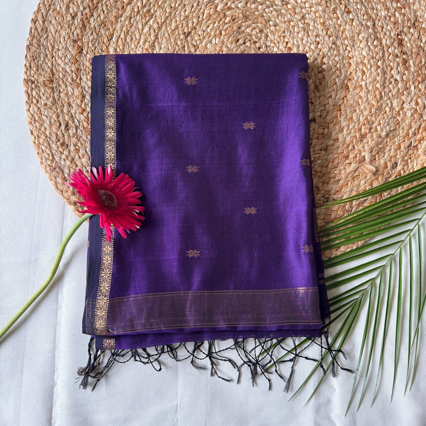 Elegant Maheshwari Handloom Silk Saree