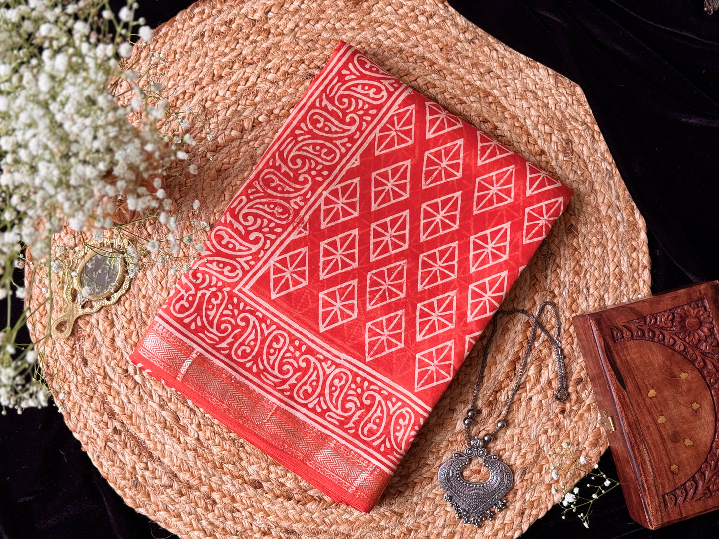 Elegant Maheshwari Cotton Saree for Everyday Wear