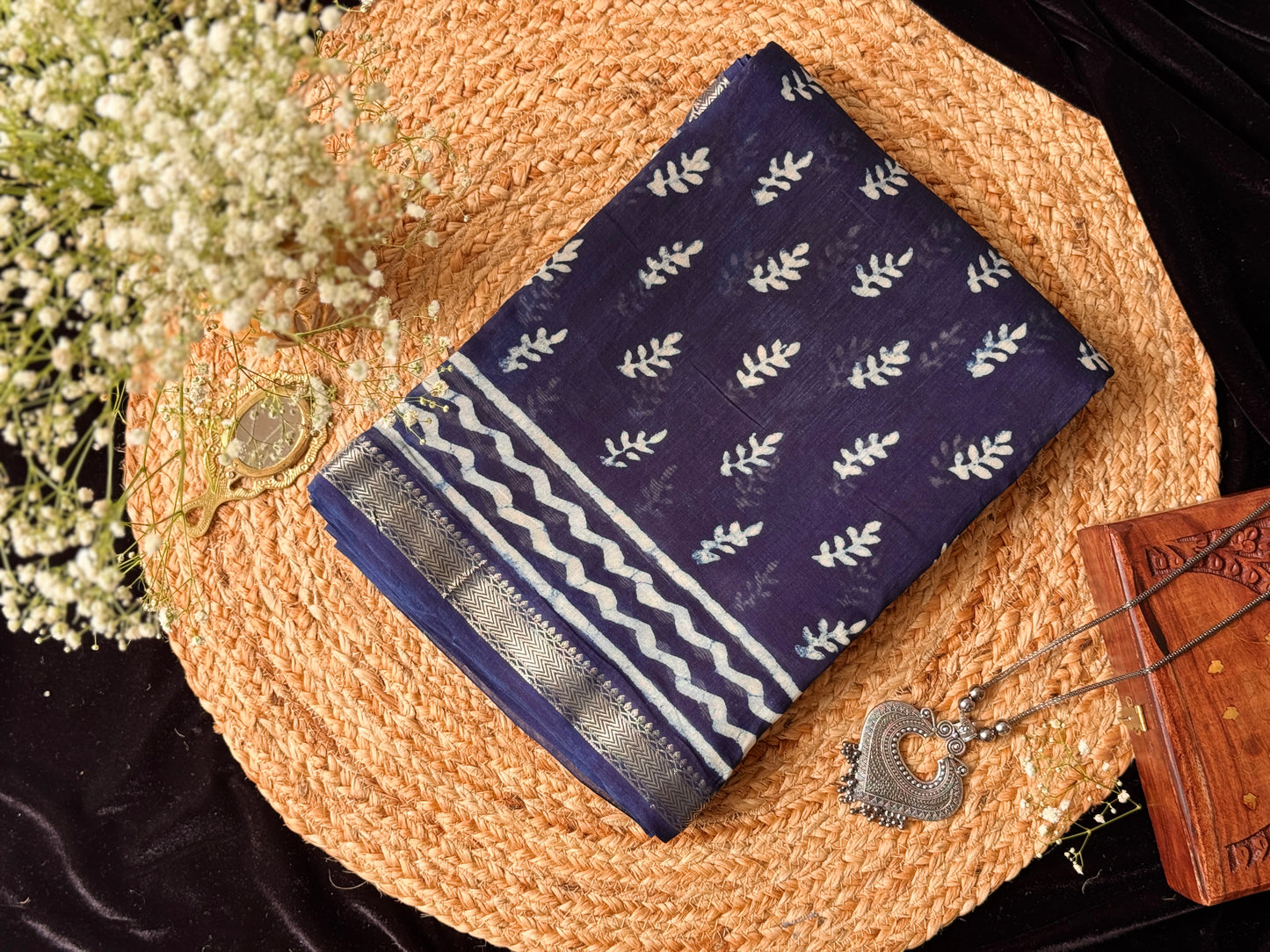 Elegant Maheshwari Cotton Saree for Everyday Wear