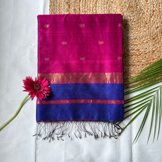 Elegant Maheshwari Handloom Silk Saree