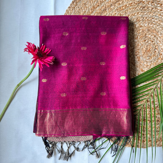 Elegant Maheshwari Handloom Silk Saree