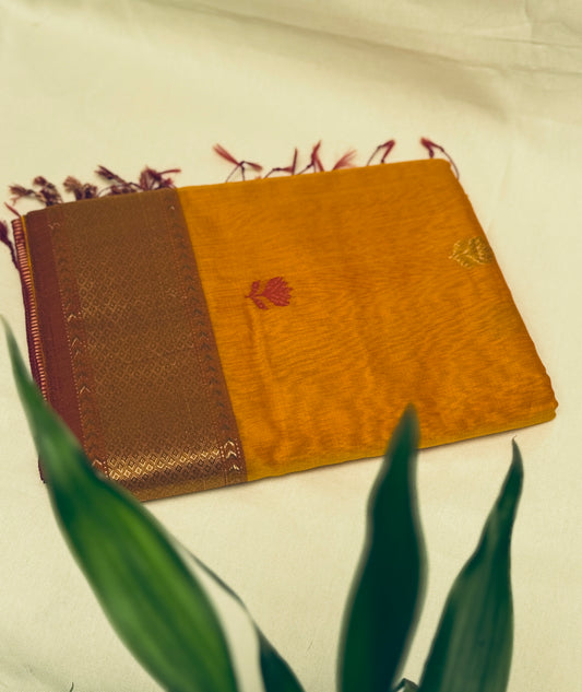 Elegant Maheshwari Handloom Silk Saree