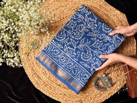 Elegant Maheshwari Cotton Saree for Everyday Wear