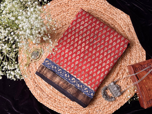 Elegant Maheshwari Cotton Saree for Everyday Wear