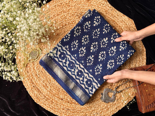 Elegant Maheshwari Cotton Saree for Everyday Wear